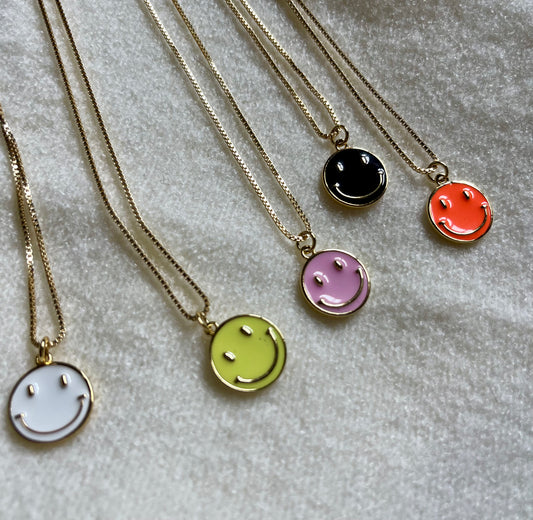 Large Happy Face Necklace